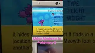 Shiny murkrow in pok&eacute;mon X! #pok&eacute;mon #shiny #horde #pokemonxy #murkrow