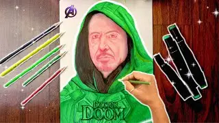 Avengers: Doomsday | Doctor Doom Drawing Realistic | nart  #drawing #colourdrawing #art #artist 