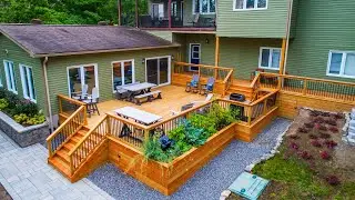 AMAZING! FLOATING DECK GARDEN DESIGN IDEAS | BACKYARD OUTDOOR PATIO DECKS GARDEN AND LANDSCAPE DECOR
