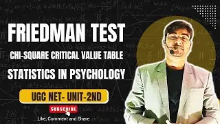 Friedman Test Explained | Non-Parametric Test for Repeated Measures | UGC NET Psychology