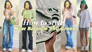 New Balance 550 GREEN // styling video// Sristi