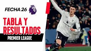 Tabla de Posiciones y Resultados Premier League 2025/26 I Fecha 26
