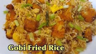 Gobi Fried Rice | Cauliflower Fried Rice | Cauliflower Recipe | Vegetable Fried Rice | Rice Recipes