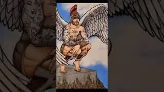 Adding color to one of my warrior angel drawings. #gayartist #gayart #ByRCV #fantasyart