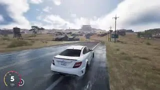 Mercedes C63 AMG Pulls & Cruising - No Talking