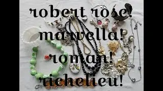 Massive 18lb Jewelry Jar Unboxing Ep 3!  Robert Rose!  Marvella! Richelieu! Roman! #jewelrysale