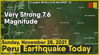 Peru Earthquake Today | 7.5 magnitude quake hits Barranca