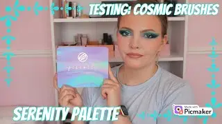 TESTING: COSMIC BRUSHES SERENITY PALETTE | EYESHADOW REVIEW | Effys Place