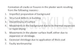 6 07.N Defects in Plaster