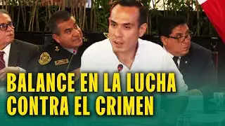 PRESIDENTE JOSÉ JERÍ PRESENTA CIFRAS SOBRE CRIMINALIDAD