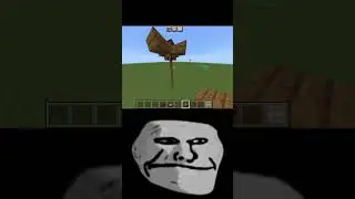 Minecraft build hack with troll face