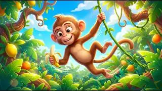 Maimuțica Romică 🐒🍌 C&acirc;ntecel pentru copii 🎶 Yaii Kids Rom&acirc;nia