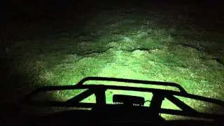 New 18w Cree LED light on my Honda quad