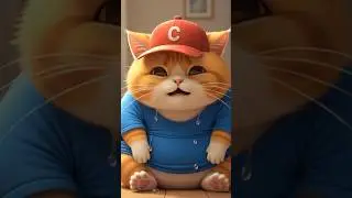 Mochi the Fat Cat and the Donut 🍩 | Funny Cartoon for Kids #shorts #donuts #funnycats