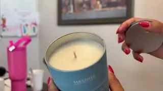 M&SENSE Ocean Waters Scented Candle &ndash; 11.3oz Luxury Summer Soy Candle