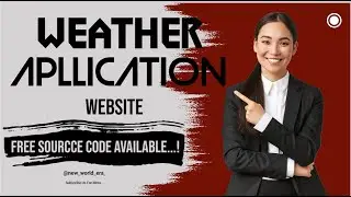 Build a Weather Application Website: Free Source Code Included | Link in the Description | by #nwe
