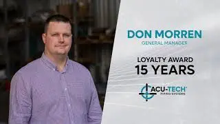 Acu-Tech Long Service Awards - 15 Years, Donovan Morren