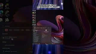 Uninstall Apps in Windows 11 (Part 1) #computer #pc #windows11