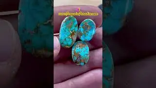 3 High-Grade Persian Turquoise stones from Neishabour mine Iran. #turquoise #бирюза #pirus #T&uuml;rkis