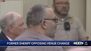 Former Kentucky sheriff charged with killing judge is at odds with change of venue request
