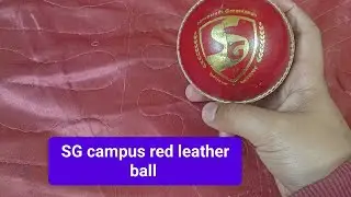Sg campus red leather ball. Best in 650 rupees