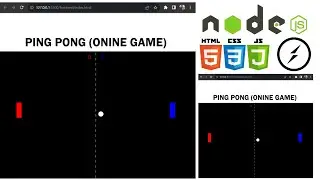 Ping Pong Multiplayer Game using Socket io and NodeJS