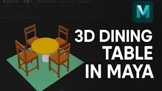 Create a Clean 3D Dining Table in Maya &ndash; Full Modeling Tutorial