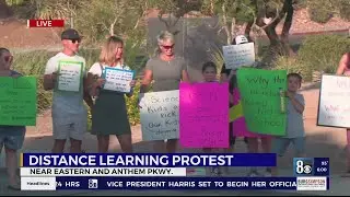 Parents protest COVID closure at Henderson elementary school