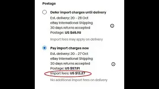 ebay imports fees confusion