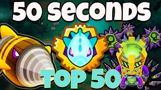 Top 50 Ranked Dreadbloon The Cabin in 50 Seconds | (Btd6 Boss Tutorial)
