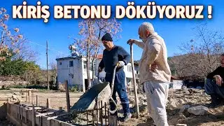 Köy Evi Yapımında En Önemli Aşama: Kiriş Betonu Dökümü