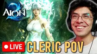 AION 2 🐸 MAX LEVEL GRIND TO 3K! PLAYING ALL NIGHT ON CLERIC/GLADIATOR!