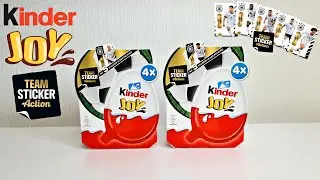 NEW Kinder Joy Team Sticker Action EM 2020 - 4x pack (June 2021)