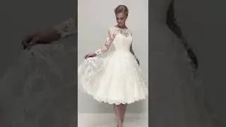 Best Short Wedding Dresses and Tea Length Gowns  #2024trends #whitedressdesigns  #weddinggown