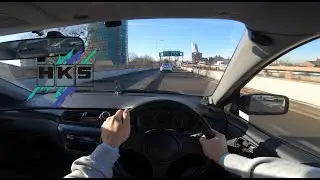 POV Drive - Mitsubishi Evo 9 with HKS Intake sounds | No Music | No Voice