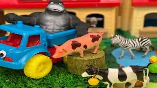 A Muddy Day on the Farm | Tuggy&rsquo;s Toy Truck Rescue & Clean-Up Adventure
