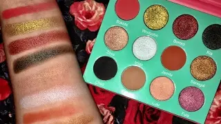 Saharan Palette by JUVIAS PLACE Swatches on PALE SKIN 💜 MAKEUPBYTASHAXO