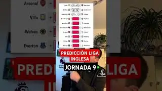 #PrediccionPremierLeague #jornada9 #2025