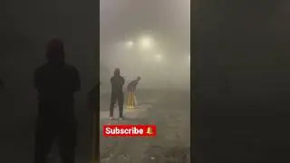 Night Cricket match wow fog #ytshorts #shorts #cricket #fog