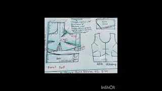 42 size 4 tucks blouse cutting ✂️4 tucks belt blouse 42 size👆 blouse drafting #drafting#4tucksblouse