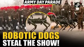Robotic dogs steal the show at Army Day 2026 parade rehearsals in Jaipur, Rajasthan