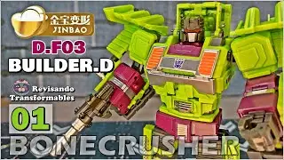 JINBAO Bonecrusher KO Oversized Generation Toy Bulldozer Devastator G1