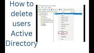 Delete Users in Active Directory