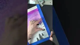 Taking tape off of Jen Aranyi inspired landscape