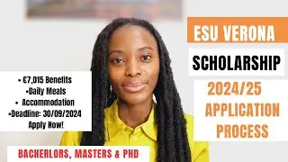 ESU VERONA SCHOLARSHIP 2024/25 COMPLETE APPLICATION PROCESS| &euro;7,015 BENEFITS| SCHOLARSHIPS IN ITALY