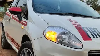Fiat punto car, cooling stickers, body design stickers, modified