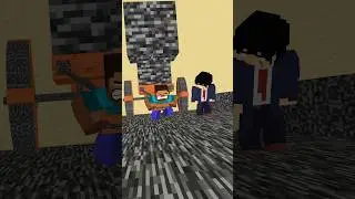 HELP Herobrine To Pull A Heavier And Heavier Cart Uphill #friendship #shorts #trending #anime