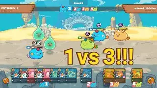 Got Lucky In Axie Infinity | 1v3 Gameplay