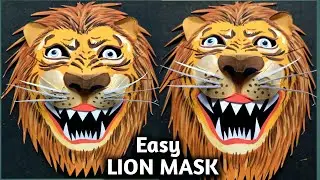 How to Make Lion Mask With Paper. Lion Mask Making.How to. Animal mask. #Mask #ck art & design