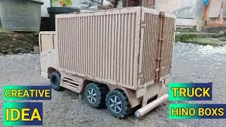 How to make Truck Hino Box || Cara membuat Truk Hino Box